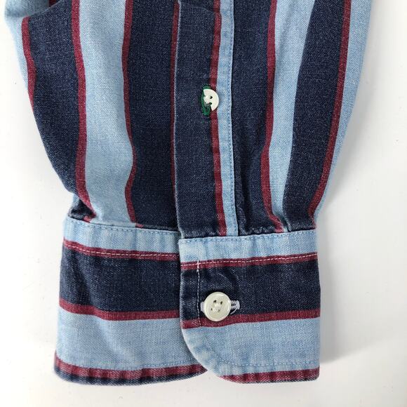 90s Tommy Hilfiger striped button down shirt 1990s vintage - Picture 6 of 6
